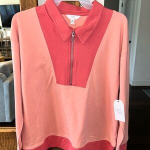 NWT Time & Tru Peach Pullover